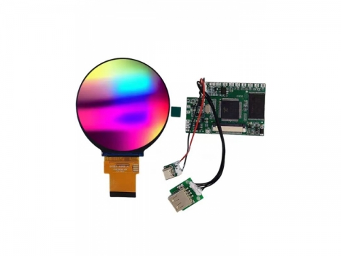 2.8 inch circular LCD screen with 40pin RGB interface advertising machine intelligent application screen